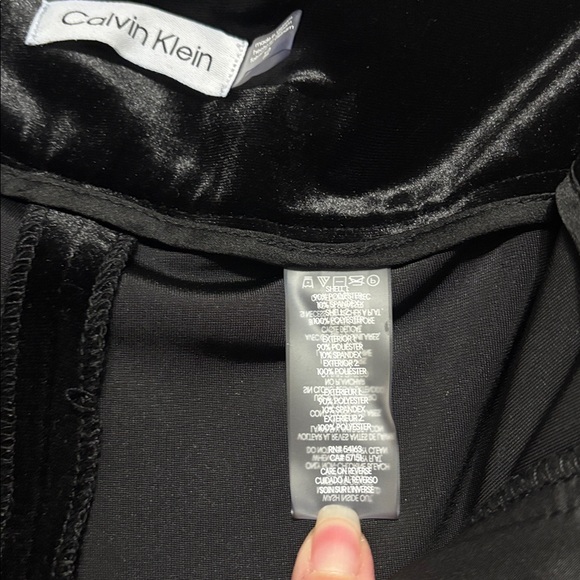 Calvin Klein NWT Whitney Wide Leg Velvet Pant Size 12 W16” - Picture 10 of 11